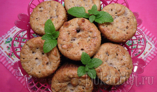 Кексики из отрубей с яблоками