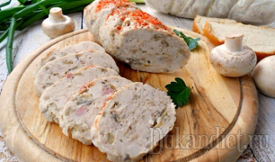 Куриная колбаса с ветчиной