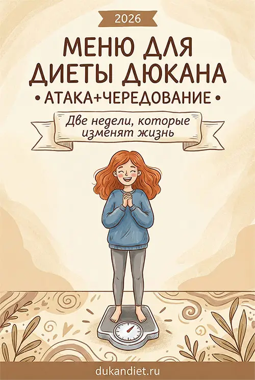 Меню Дюкана Атака и Чередование на 14 дней